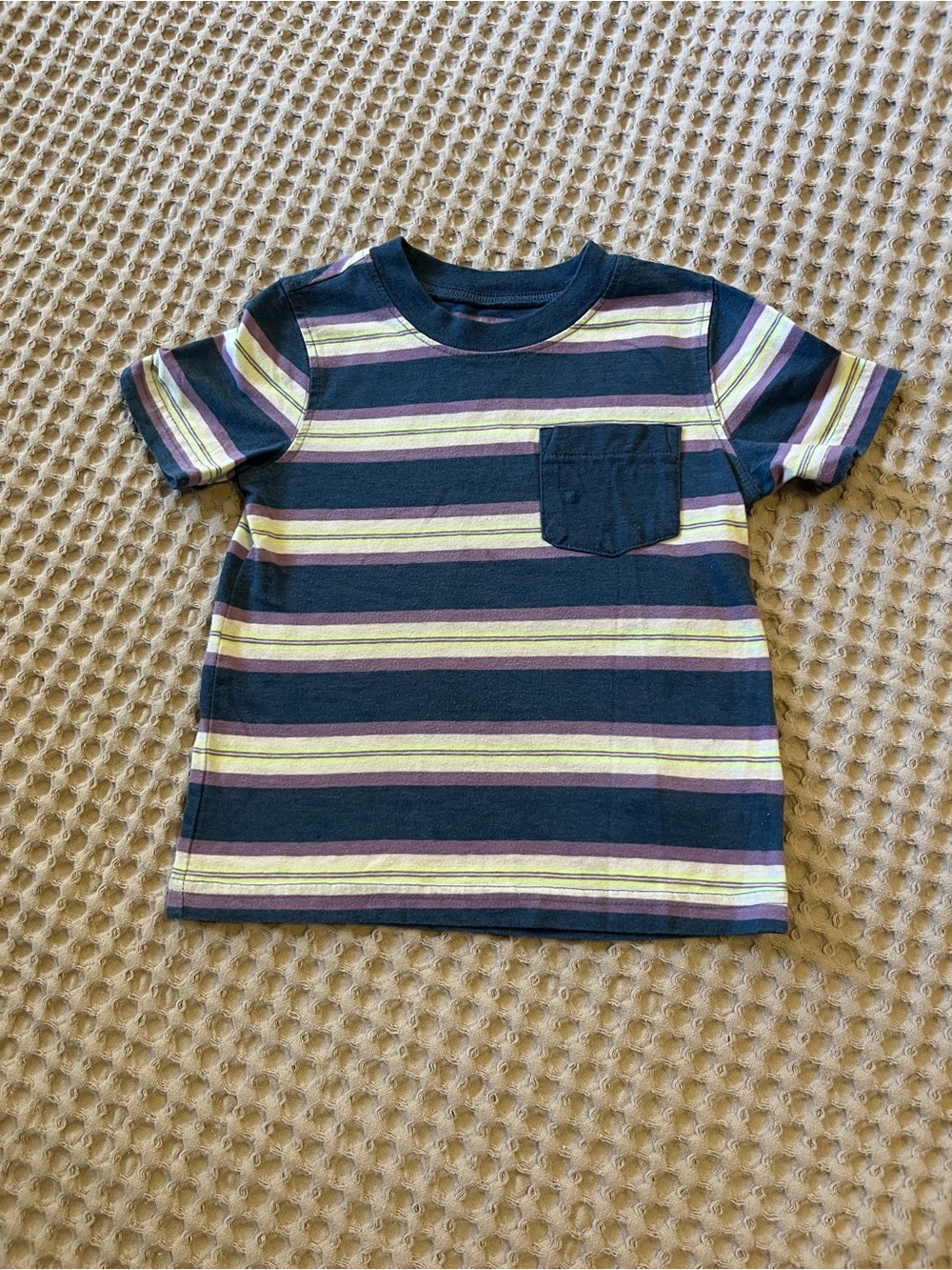5 for $10 Carter's Navy Striped Short Sleeve Tee with Pocket